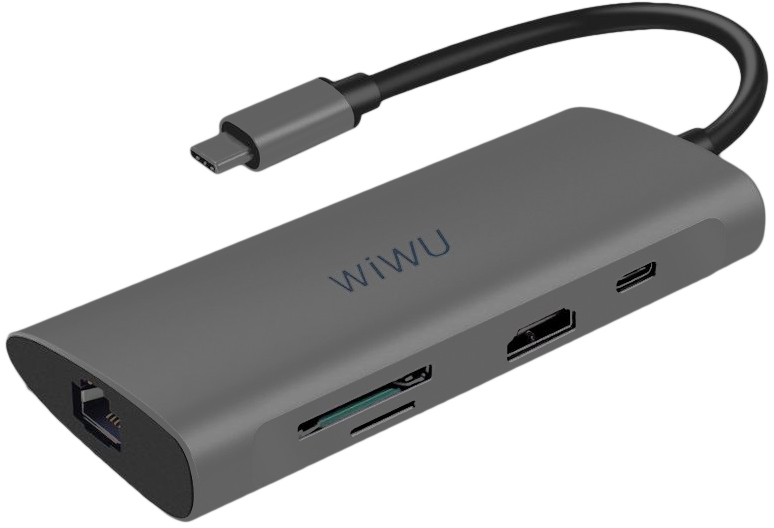 USB-концентратор Wiwu Alpha 831HRT (Grey) купить в интернет-магазине icover