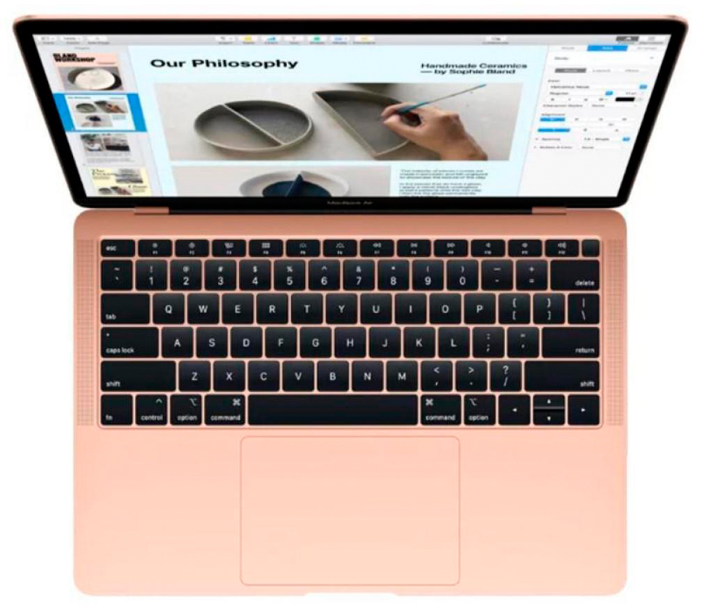 Apple MacBook Air 2019 13.3'' Intel Core i5 1.6GHz 8Gb 256Gb SSD MVFN2RU/A (Gold) купить в интернет-магазине icover