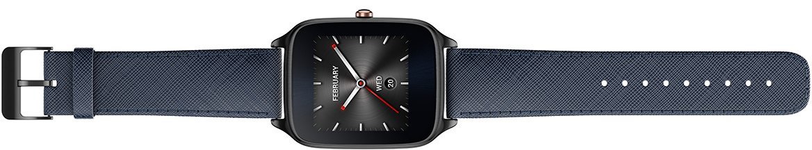 Смарт-часы Asus ZenWatch 2 (WI501Q(BQC)-2LBLU0014) Sparrow + Leather Strap Blue купить в интернет-магазине icover