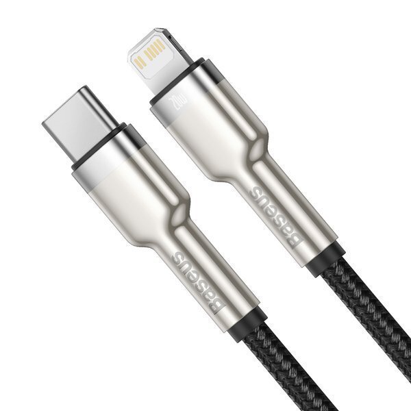 Кабель Baseus Cafule Metal (CATLJK-B01) USB-C/Lightning 2m (Black) купить в интернет-магазине icover