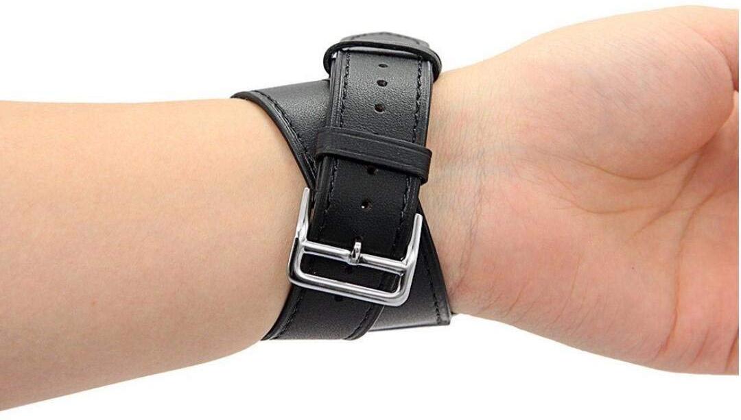 Ремешок Cozistyle Double Tour Leather (CDLB010) для Apple Watch/Series SE/6/2/3/4 42/44mm (Black) купить в интернет-магазине icover