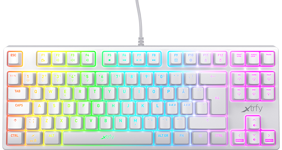 

Игровая клавиатура Xtrfy K4 RGB Tenkeyless (White)