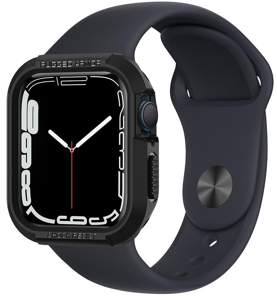 Чехол Spigen Rugged Armor (062CS24469) для Apple Watch Series SE/4/5/6/7 44/45 mm (Black) купить в интернет-магазине icover