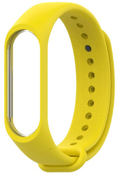 Фитнес-браслет Xiaomi Mi Band 4 + сменный ремешок Silicon (Black/Yellow) купить в интернет-магазине icover