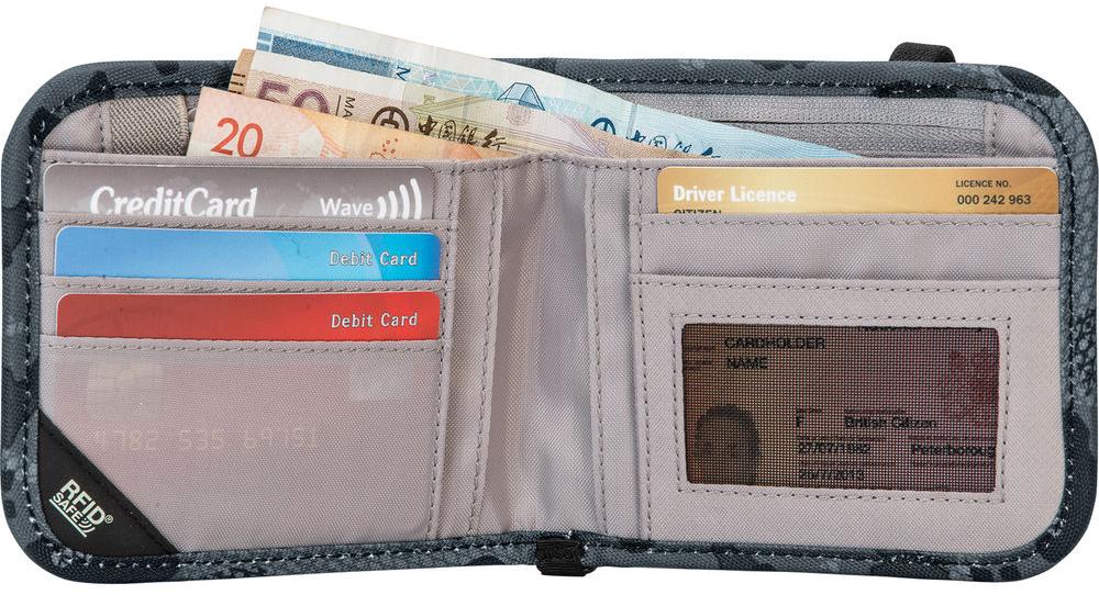 Кошелек Pacsafe RFIDsafe V100 (Grey Camouflage) купить в интернет-магазине icover