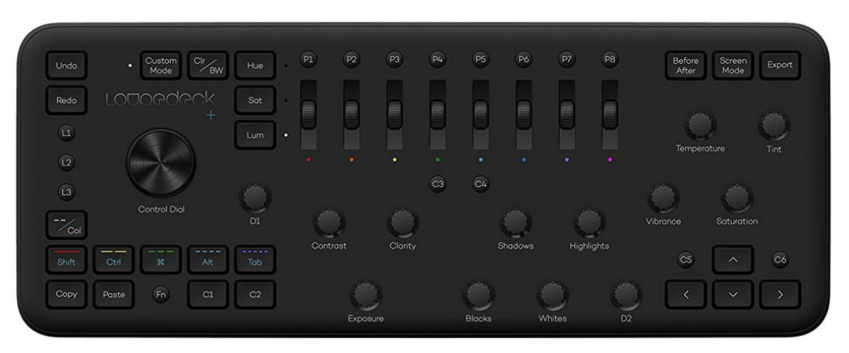 Консоль для редактирования фото и видео Loupedeck+ (Black) купить в интернет-магазине icover