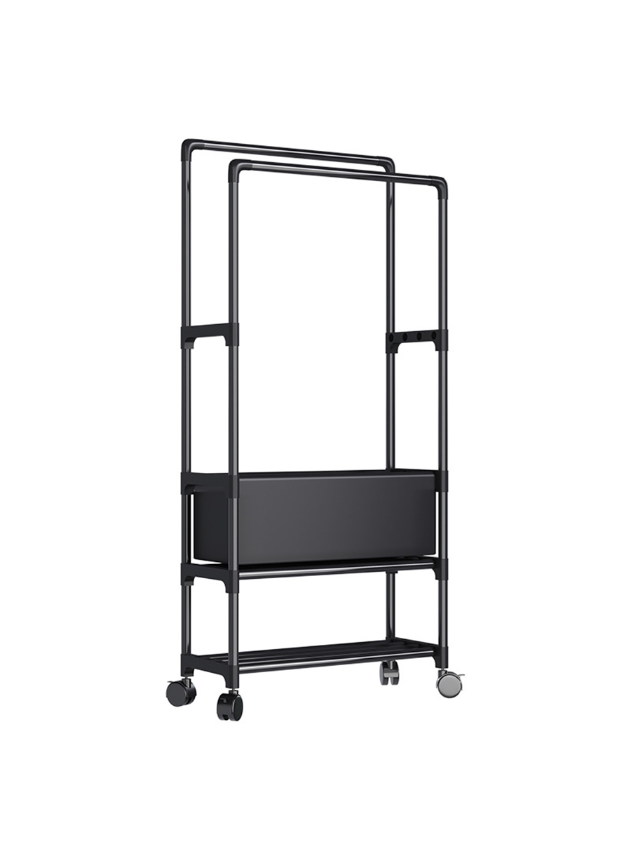Вешалка напольная для одежды на колесах Ridberg (Black) купить в интернет-магазине icover