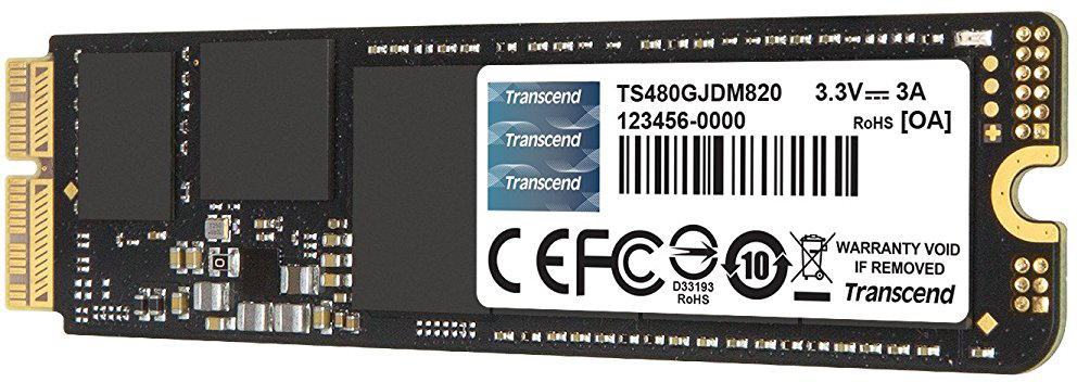 Твердотельный накопитель SSD Transcend JetDrive 820 480Gb для MacBook Pro/Air, Mac mini/Pro (TS480GJDM820) купить в интернет-магазине icover