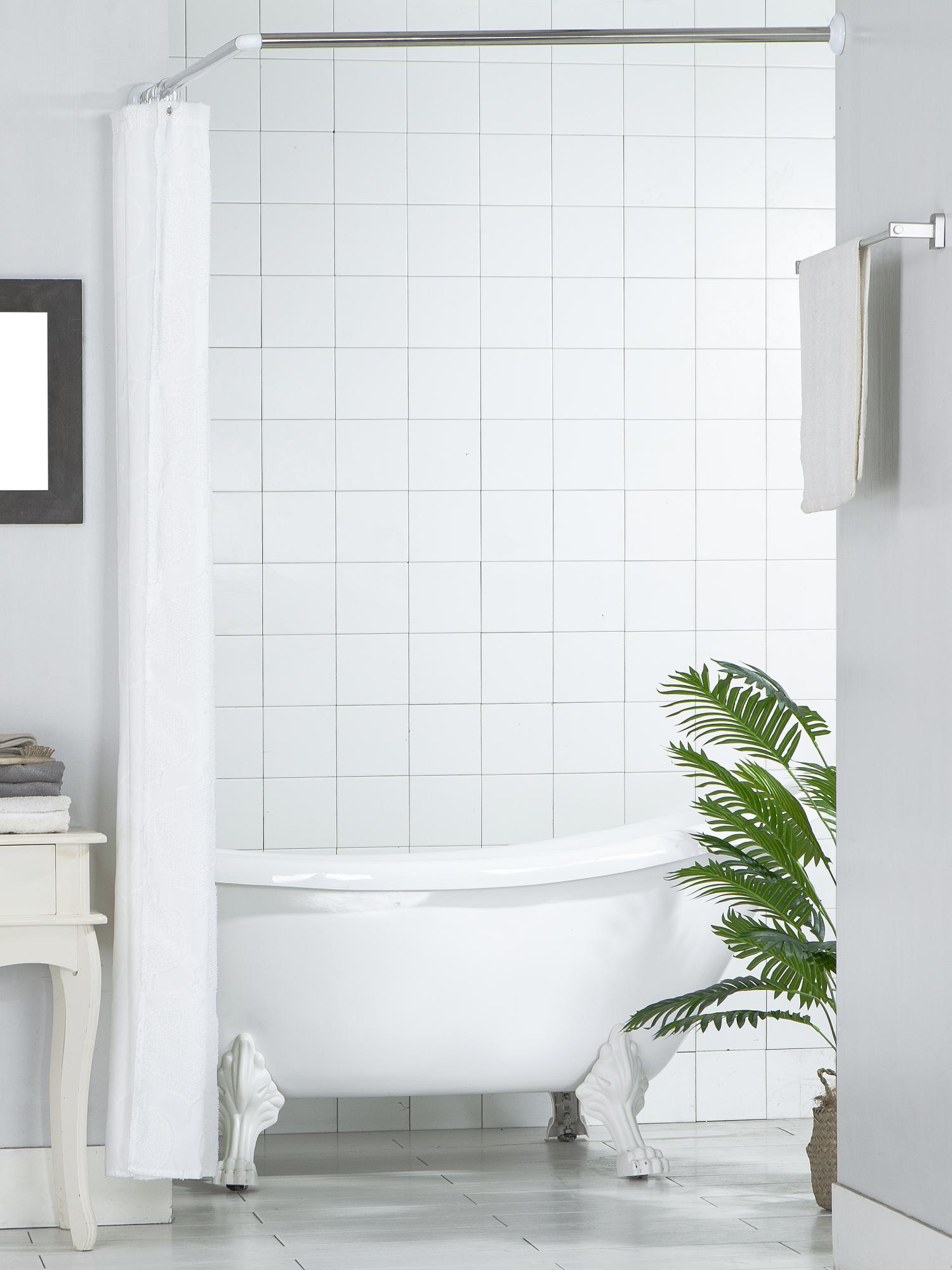 Карниз для ванной угловой Ridberg 90x90 см (Silver) купить в интернет-магазине icover