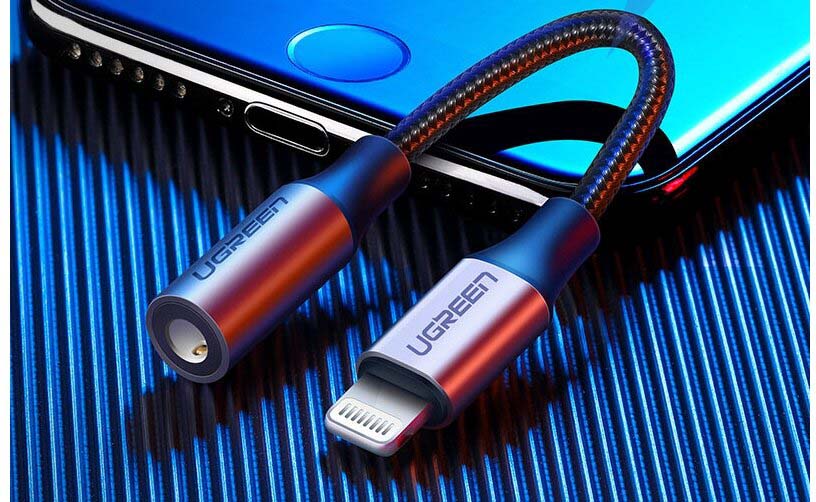 Адаптер Ugreen US211 3.5mm/Lightning F/M (Grey) купить в интернет-магазине icover