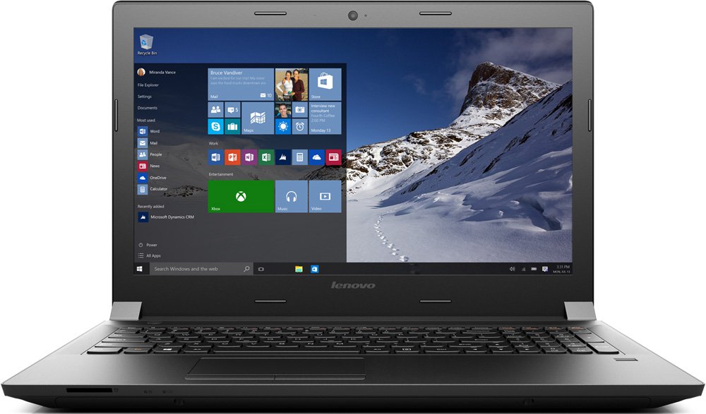 Ноутбук Lenovo B51-30 15.6" Intel Pentium N3700 1.6Ghz, 4Gb, 500Gb HDD + 8Gb SSD (80LK00KKRK) купить в интернет-магазине icover