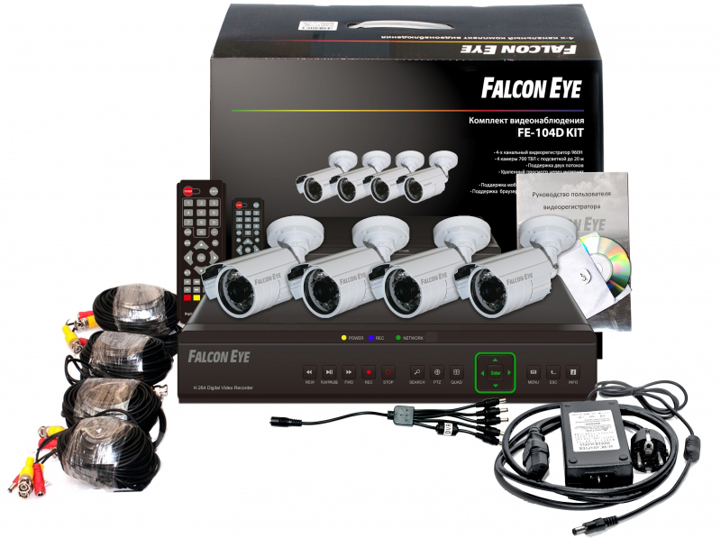 Купить комплект видеонаблюдения falcon eye fe-104d kit дача в Москве. В нашем каталоге интернет-магазина icover.ru вы можете ознакомиться с ценами, подробным описанием, фотографиями и техническими характеристиками. Низкие цены. Высокое качество. Доставка по России. Заказать товары по телефону +7(495)229-39-50 Комплект видеонаблюдения Falcon Eye FE-104D KIT Дача купить в интернет-магазине icover