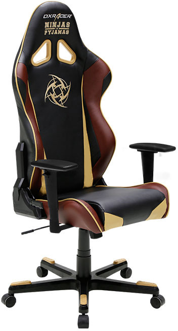 Компьютерное кресло DXRacer Ninjas in Pyjamas OH/RE126/НСС/NIP (Brown) купить в интернет-магазине icover