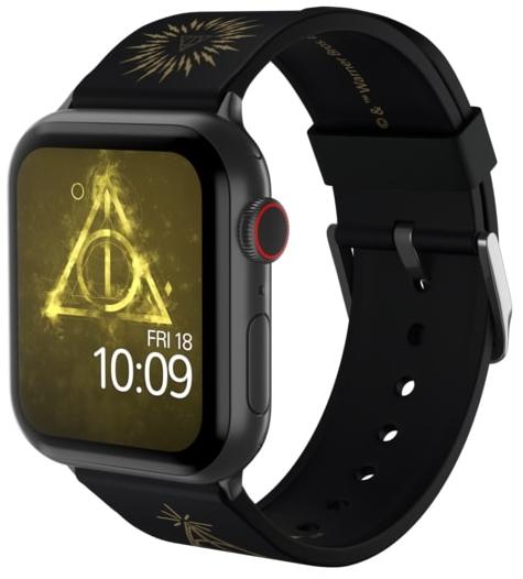 Ремешок MobyFox Harry Potter Deathly Hallows (ST-WNR22HPW2005) для Apple Watch (Black) купить в интернет-магазине icover