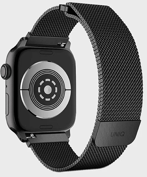 Ремешок Uniq Dante Strap Mesh Steel (44MM-DANGRP) для Apple Watch 42/44/45 mm (Graphite) купить в интернет-магазине icover