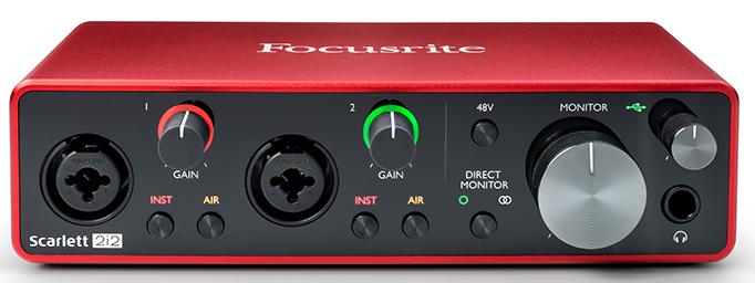 Аудиоинтерфейс Focusrite Scarlett 2i2 3rd Gen (Red) купить в интернет-магазине icover