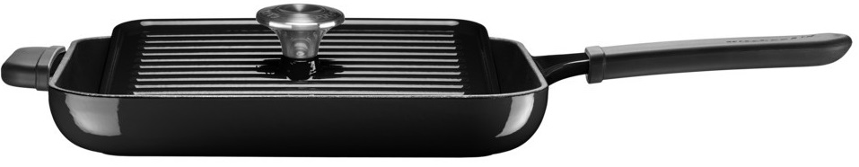 Сковорода-гриль с прессом KitchenAid Grill and Panini Press KCI10GPOB (Onyx Black) купить в интернет-магазине icover