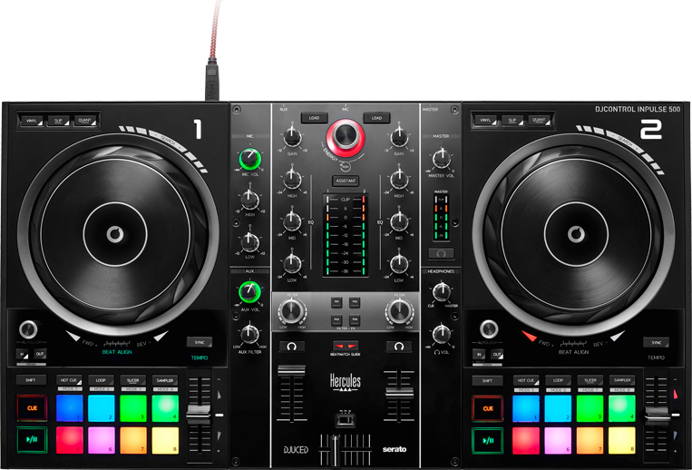 Микшерный пульт Hercules DJ Control Inpulse 500 (Black) купить в интернет-магазине icover