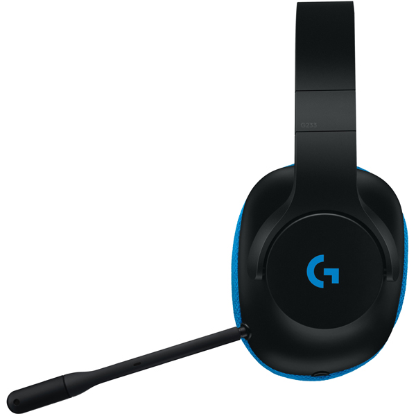 Игровая гарнитура Logitech G233 Prodigy Wired Gaming Headset (Black/Cyan) купить в интернет-магазине icover