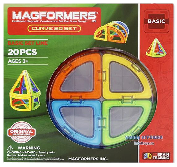 

Магнитный конструктор Magformers Curve 20 (701010)