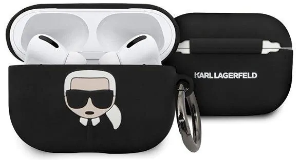 Чехол Karl Lagerfeld Silicone Case (KLACAPSILGLBK) для AirPods Pro (Black) купить в интернет-магазине icover