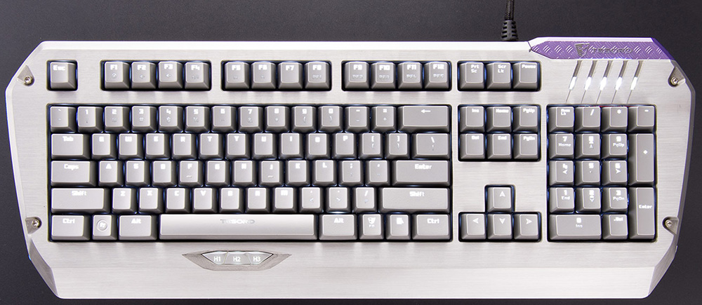 Tesoro Colada Saint TS-G3NL - игровая клавиатура (Silver/Cherry MX Black) купить в интернет-магазине icover