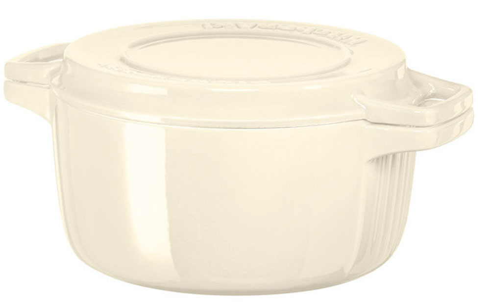 

Кастрюля чугунная KitchenAid 4.0Qt Cast Iron Cookware 3.77 л KCPI40CRAC (Almond Cream)
