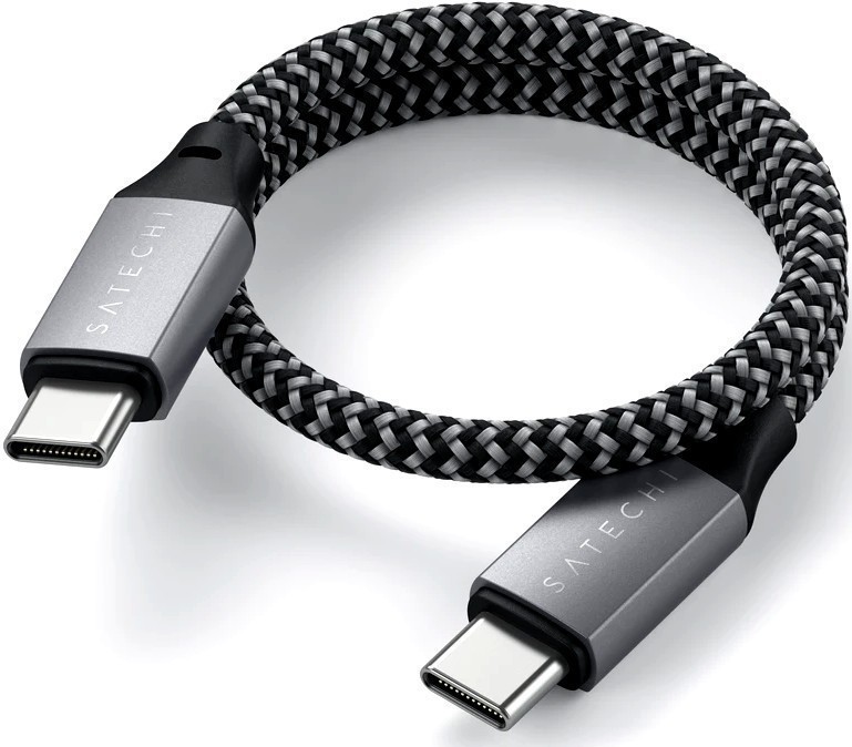 Кабель Satechi ST-TCC10M USB-C 25cm (Space Grey) купить в интернет-магазине icover