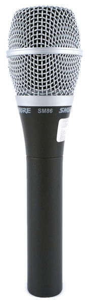 Кардиоидный конденсаторный вокальный микрофон Shure SM86 (Black) купить в интернет-магазине icover