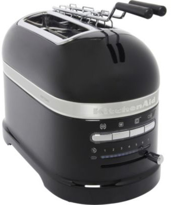 Тостер на 2 хлебца KitchenAid Artisan 2-Slice Automatic Toaster 5KMT2204EOB (Onyx Black) купить в интернет-магазине icover