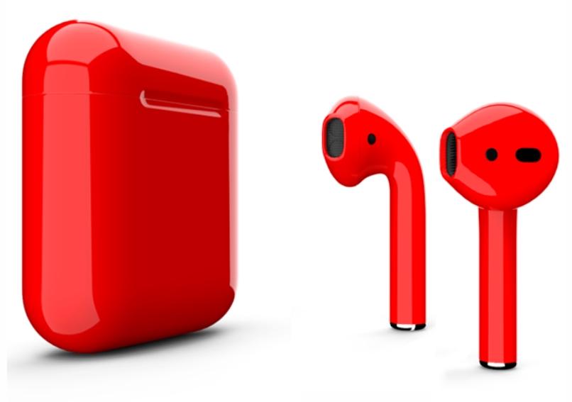 Беспроводные наушники Apple AirPods Color (Gloss Red) купить в интернет-магазине icover