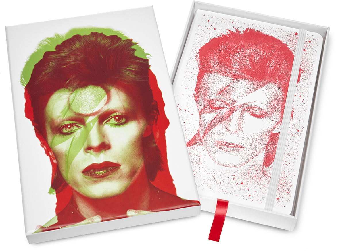 Блокнот Moleskine David Bowie Limited Edition Large (LEDBQP060CLT) в линейку (White/Red) купить в интернет-магазине icover