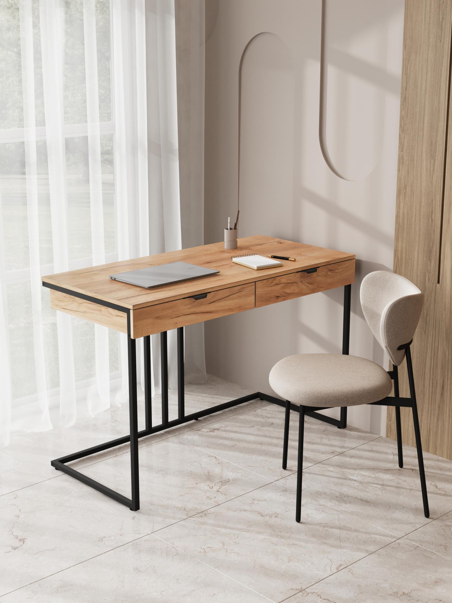 Стол письменный RIDBERG KENTUCKY (Oak/Black) купить в интернет-магазине icover