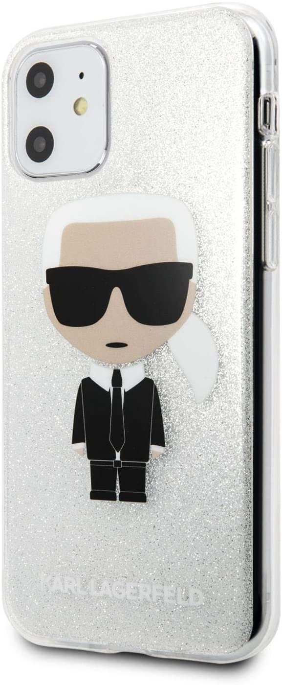 

Чехол Karl Lagerfeld TPU Collection Iconik (KLHCN61TPUTRIKSL) для iPhone 11 (Glitter Silver)