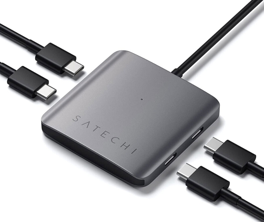 Хаб Satechi USB-C 4-Port ST-UC4PHM (Space Grey) купить в интернет-магазине icover