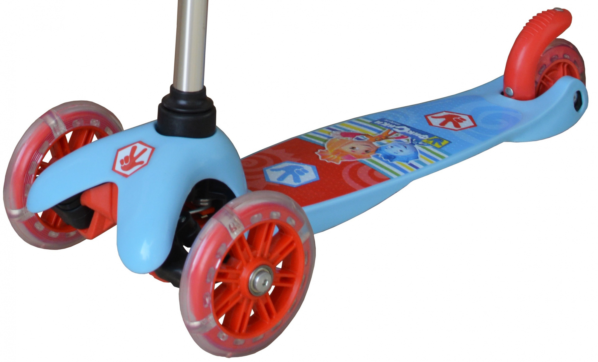 1TOY Фиксики (Т58463) - самокат трехколесный (Blue/Red) купить в интернет-магазине icover