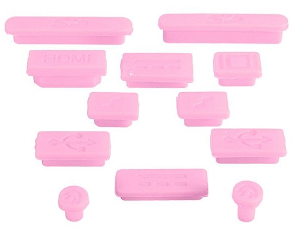 Заглушки портов i-Blason Anti Dust Cup 12psc для MacBook Pro Retina/Macbook Air (Pink) купить в интернет-магазине icover