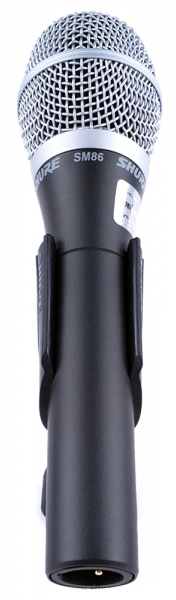 Кардиоидный конденсаторный вокальный микрофон Shure SM86 (Black) купить в интернет-магазине icover