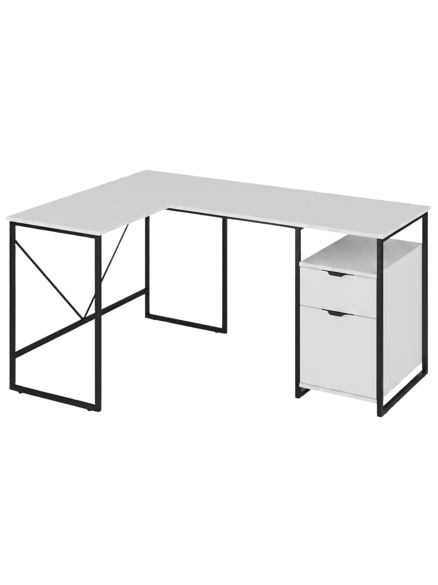 Стол письменный лофт RIDBERG NEVADA  (White/Black) купить в интернет-магазине icover