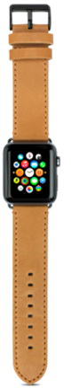Ремешок Dbramante1928 Copenhagen Watch Strap (AW42LSSG0882) для Apple Watch 42mm (Light Saddle Brown/Space Grey) купить в интернет-магазине icover