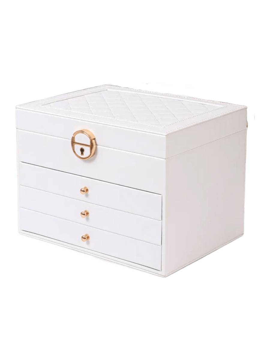 Шкатулка для украшений Ridberg 3 ящика (White) купить в интернет-магазине icover