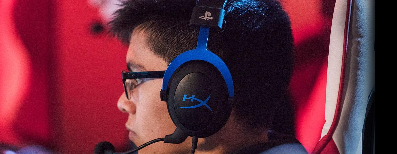 Игровая гарнитура HyperX Cloud (HX-HSCLS-BL/EM) для PS4/PS4 Pro/PS5 (Blue) купить в интернет-магазине icover