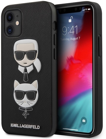 

Чехол Karl Lagerfeld Saffiano Karl and Choupette (KLHCP12SSAKICKCBK) для iPhone 12 mini (Black)