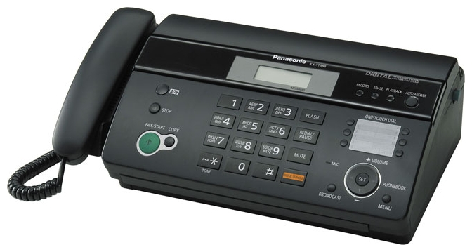 Факс Panasonic KX-FT988RU-B (Black) купить в интернет-магазине icover