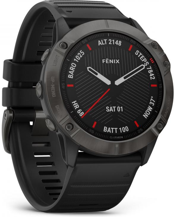 Спортивные часы Garmin Fenix 6X Sapphire 010-02157-11 (Carbon Grey DLC/Black) купить в интернет-магазине icover