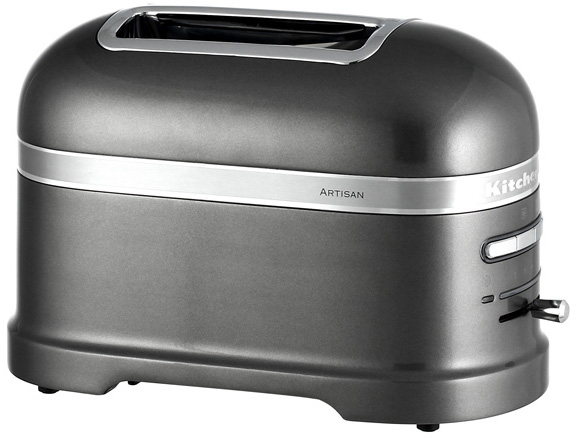 Тостер на 2 хлебца KitchenAid Artisan 2-Slice Automatic Toaster 5KMT2204EMS (Medallion Silver) купить в интернет-магазине icover
