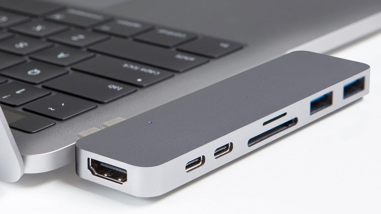 USB-концентратор HyperDrive Duo (GN28B) для MacBook Pro 2016/2017 (Space Gray) купить в интернет-магазине icover