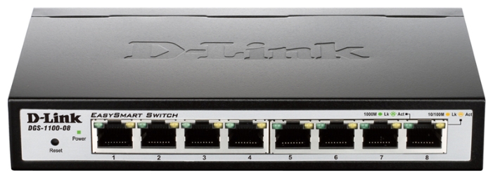 D-link DGS-1100-08 - управляемый коммутатор (Black) купить в интернет-магазине icover