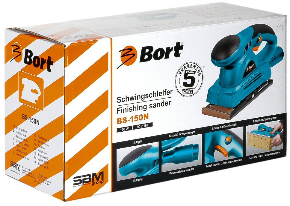 Bort BS-150N (93727697) - вибрационная шлифмашина (Blue) купить в интернет-магазине icover