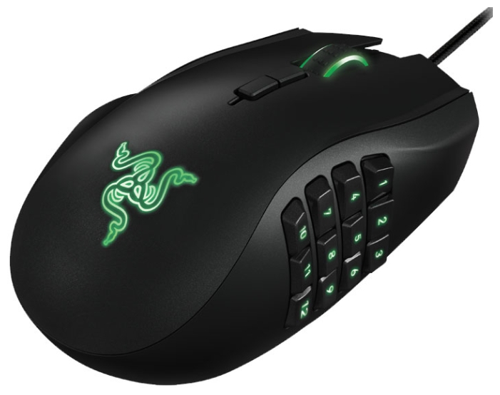 Razer Naga 2014 Left Hand (RZ01-01050100-R3M1) - проводная мышь для левшей (Black) купить в интернет-магазине icover